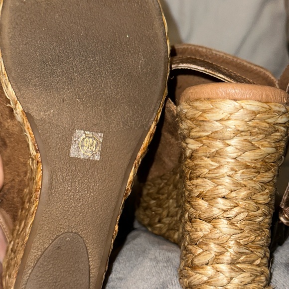 Coconuts By Matisse Straw High Heel Wedges Sandals - Picture 7 of 7
